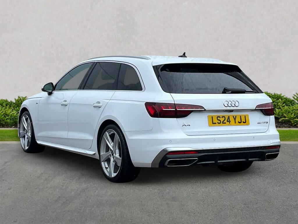 Audi A4 2.0 Tfsi 40 S Line Estate S Tronic Euro LS24YJJ White #2