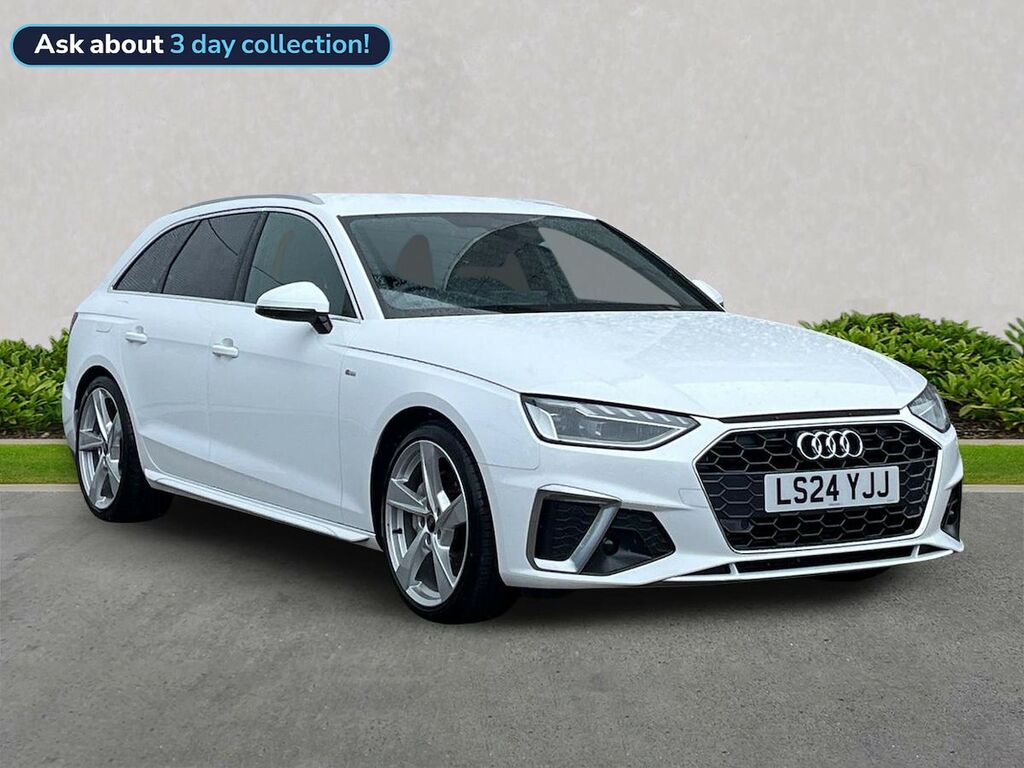 Audi A4 2.0 Tfsi 40 S Line Estate S Tronic Euro LS24YJJ White