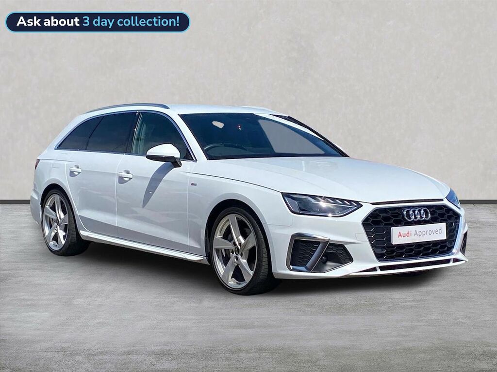 Audi A4 2.0 Tfsi 40 S Line Estate S Tronic Euro White