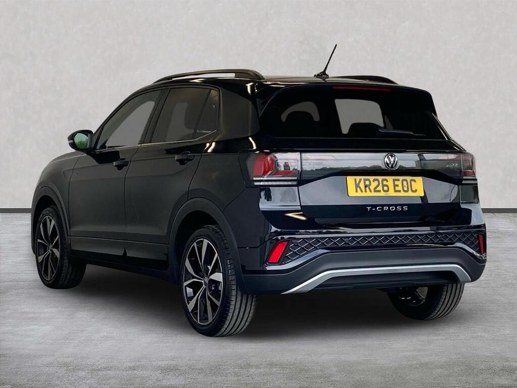 Volkswagen T-Cross 1.0 Tsi R-line Suv Dsg Euro 6 Ss 11 KR26EOC Black #2