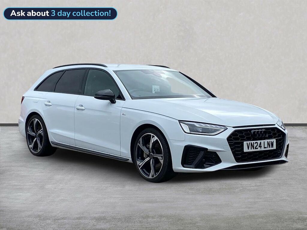 Audi A4 2.0 Tfsi 40 Black Edition Estate S Tron White