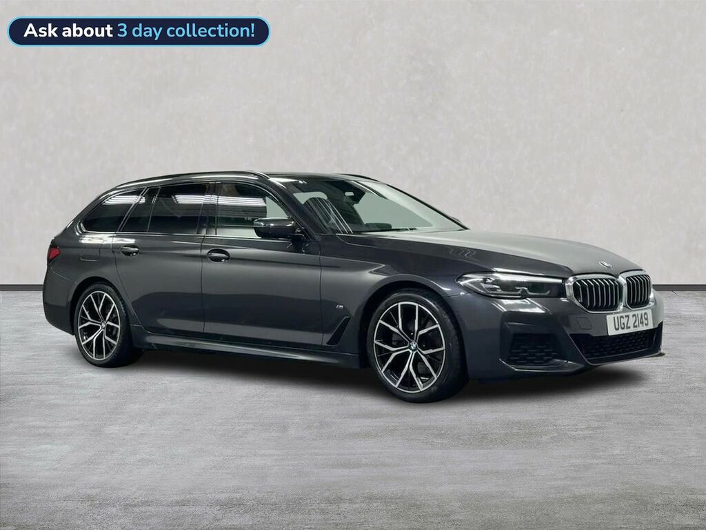 BMW 5 Series 2.0 520D Mht M Sport Touring Hybrid Ste Grey