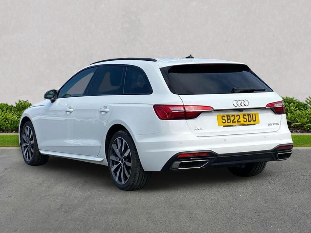 Audi A4 2.0 Tfsi 35 Sport Edition Estate S Tron SB22SDU White #2