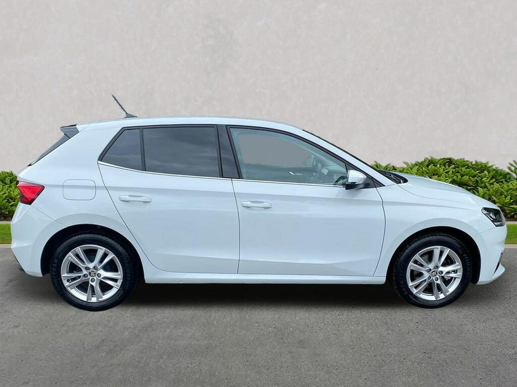 Skoda Fabia 1.0 Tsi Se L Hatchback Dsg Euro 6 Ss EN74CSU White #3
