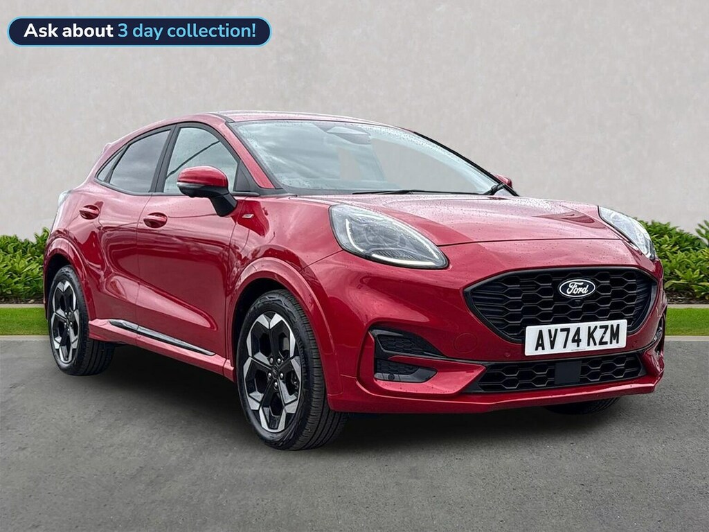 Ford Puma 1.0T Ecoboost Mhev St-line X Suv Hybrid AV74KZM Red