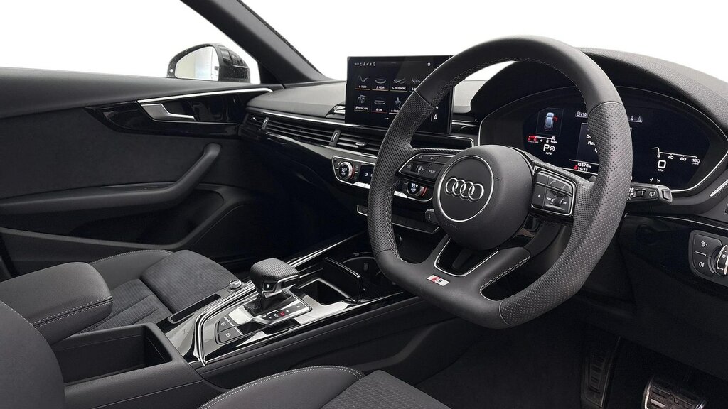 Audi A4 2.0 Tfsi 40 Black Edition Estate S Tron MD24KBF White #6
