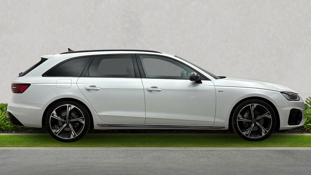 Audi A4 2.0 Tfsi 40 Black Edition Estate S Tron MD24KBF White #3