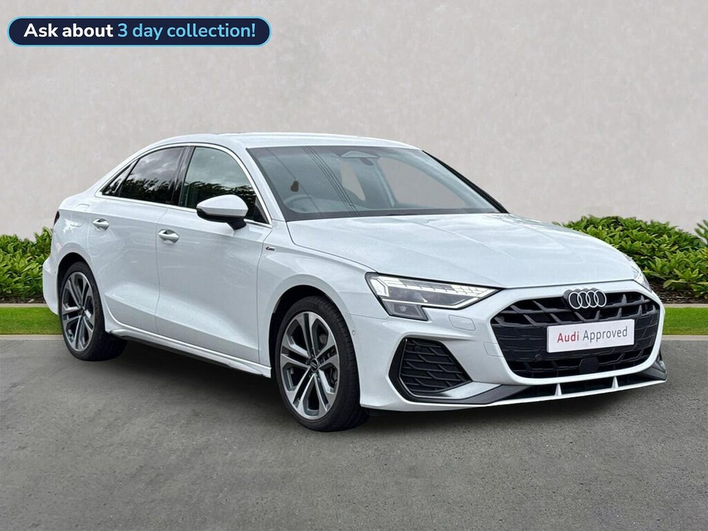Audi A3 1.5 Tfsi 35 S Line Saloon S Tronic Euro White