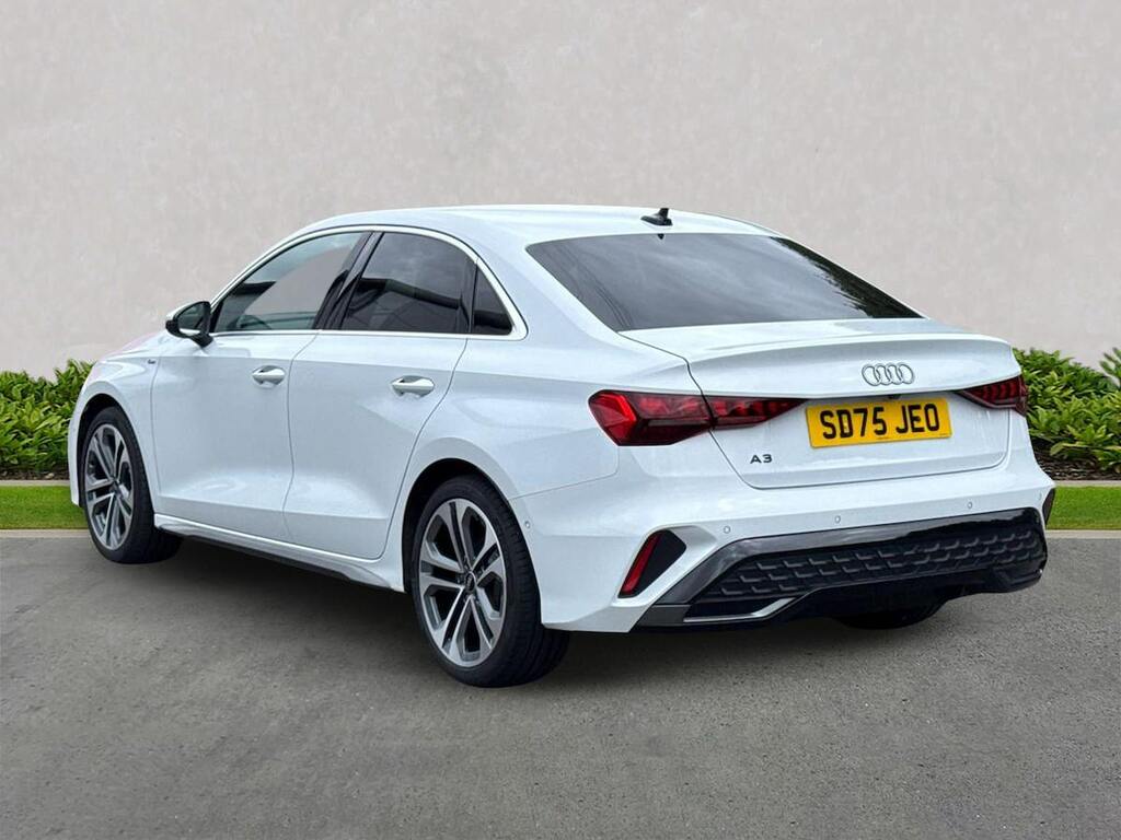 Audi A3 1.5 Tfsi 35 S Line Saloon S Tronic Euro SD75JEO White #2