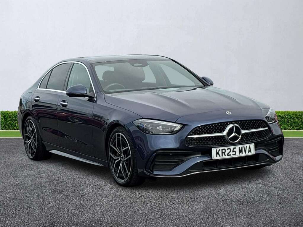 Mercedes-Benz C Class C200 Amg Line Premium Plus 9G-tronic Blue