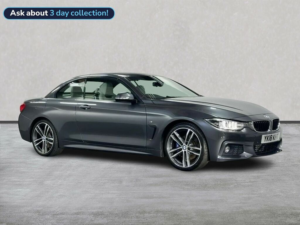 BMW 4 Series 2.0 420D M Sport Convertible Eur YK18KHT Grey
