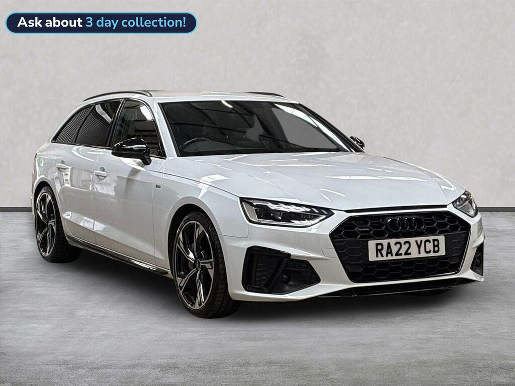 Audi A4 2.0 Tdi 40 Black Edition Estate S Troni White