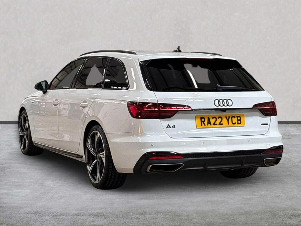 Audi A4 2.0 Tdi 40 Black Edition Estate S Troni White #2