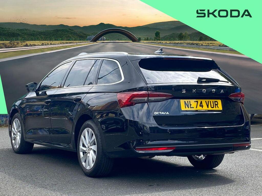 Skoda Octavia 1.5 Tsi Act Se L Estate Euro 6 NL74VUR Black #2