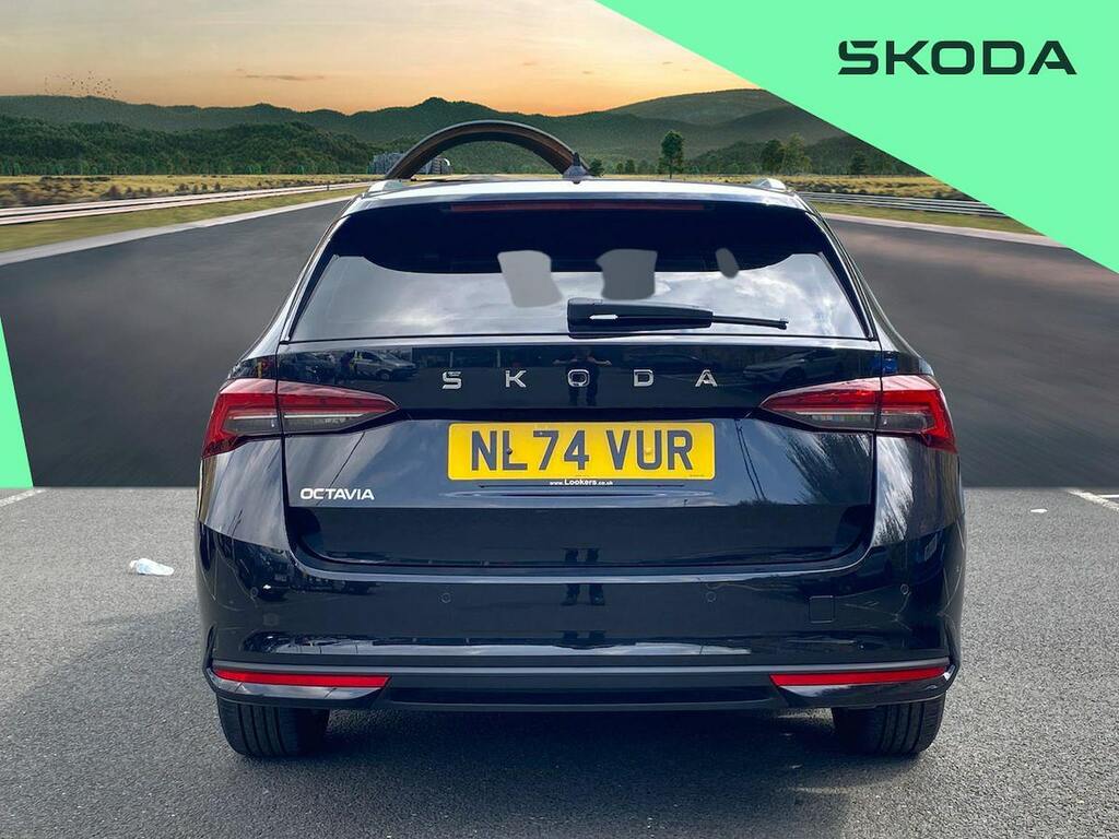 Skoda Octavia 1.5 Tsi Act Se L Estate Euro 6 NL74VUR Black #4