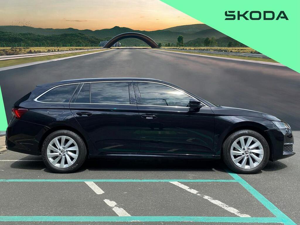 Skoda Octavia 1.5 Tsi Act Se L Estate Euro 6 NL74VUR Black #3