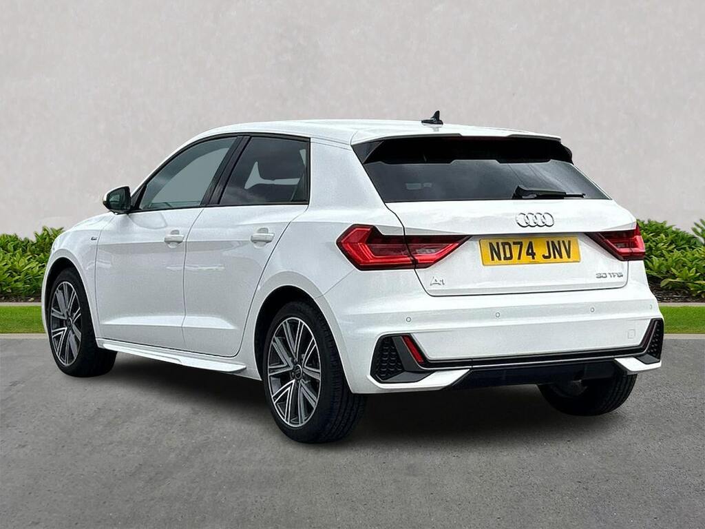 Audi A1 1.0 Tfsi 30 S Line Sportback S Tronic E ND74JNV White #2