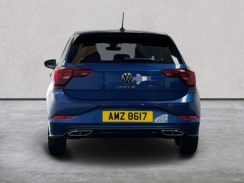 Volkswagen Polo 1.0 Tsi R-line Hatchback Euro 6 AMZ8617 Blue #4