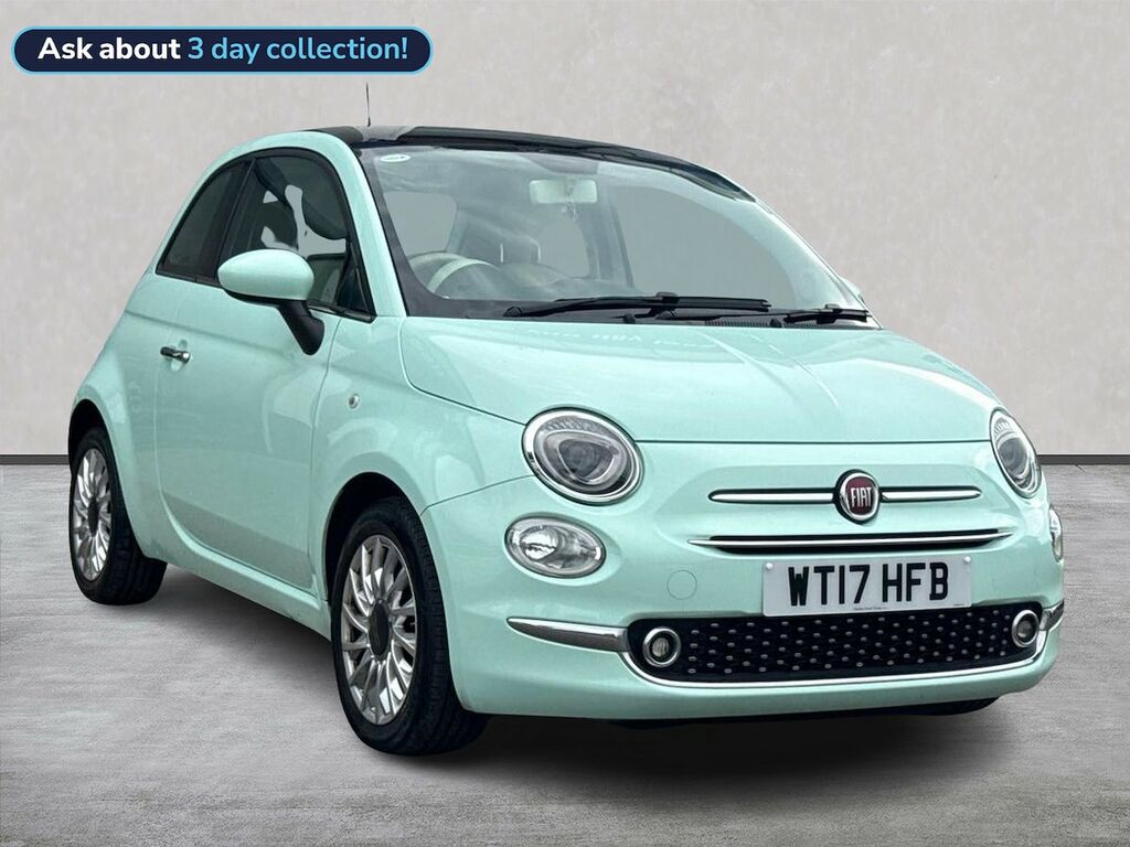 Fiat 500 1.2 Lounge Hatchback Euro 6 Ss Green