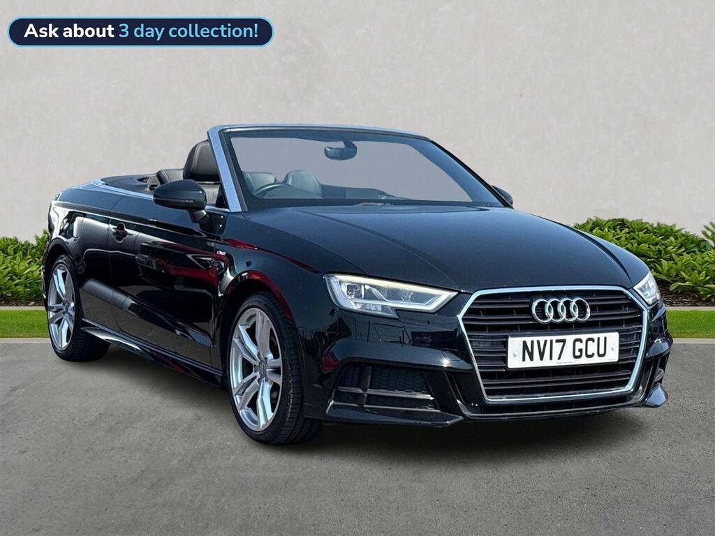 Audi A3 1.4 Tfsi Cod S Line Convertible S Troni Black