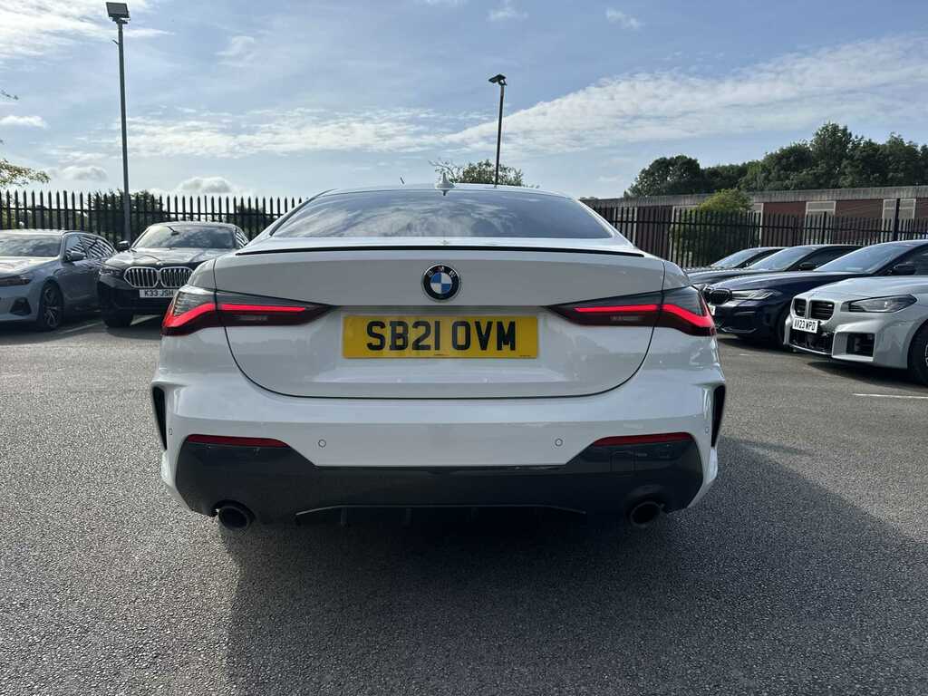 BMW 4 Series 420I M Sport Step SB21OVM White #4