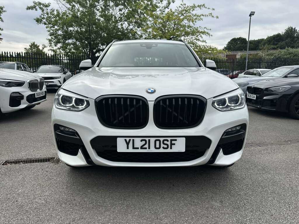 BMW X3 Xdrive20d Mht M Sport Step YL21OSF White #5
