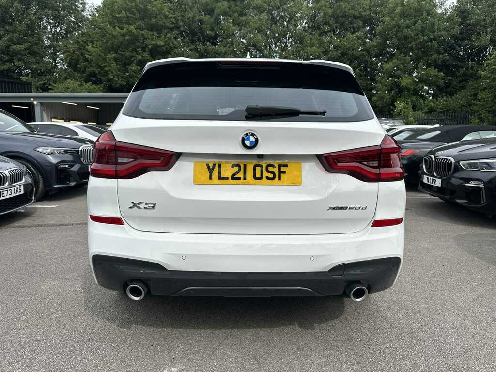 BMW X3 Xdrive20d Mht M Sport Step YL21OSF White #4