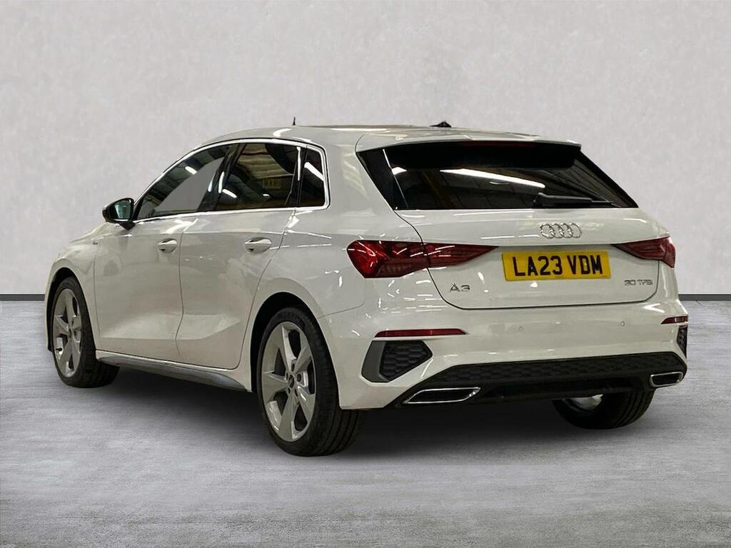 Audi A3 1.0 Tfsi 30 S Line Sportback S Tronic E White #2