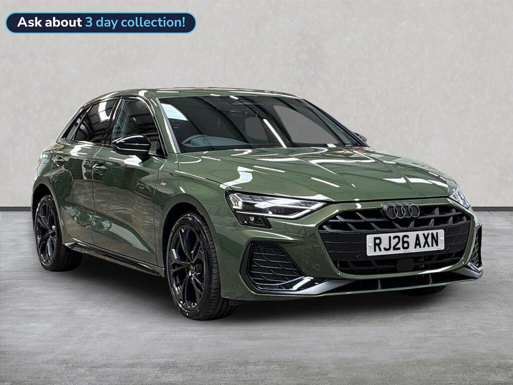 Audi A3 1.5 Tfsi E 204 Black Edition S Tronic RJ26AXN Green