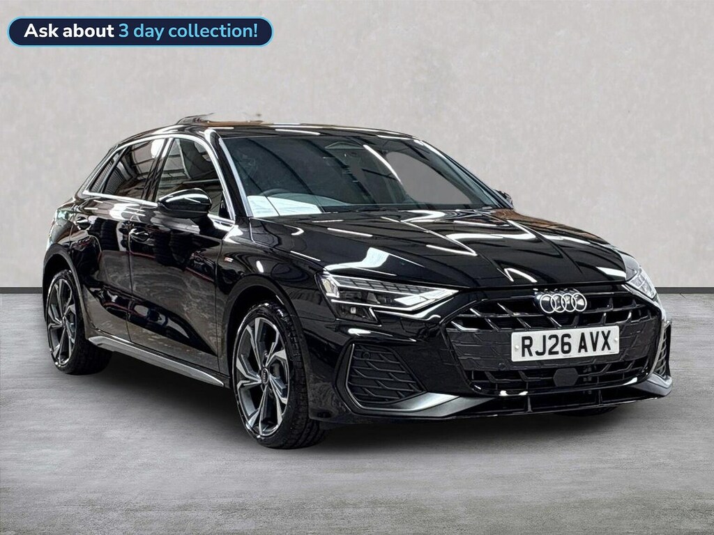 Audi A3 1.5 Tfsi E 204 S Line S Tronic RJ26AVX Black