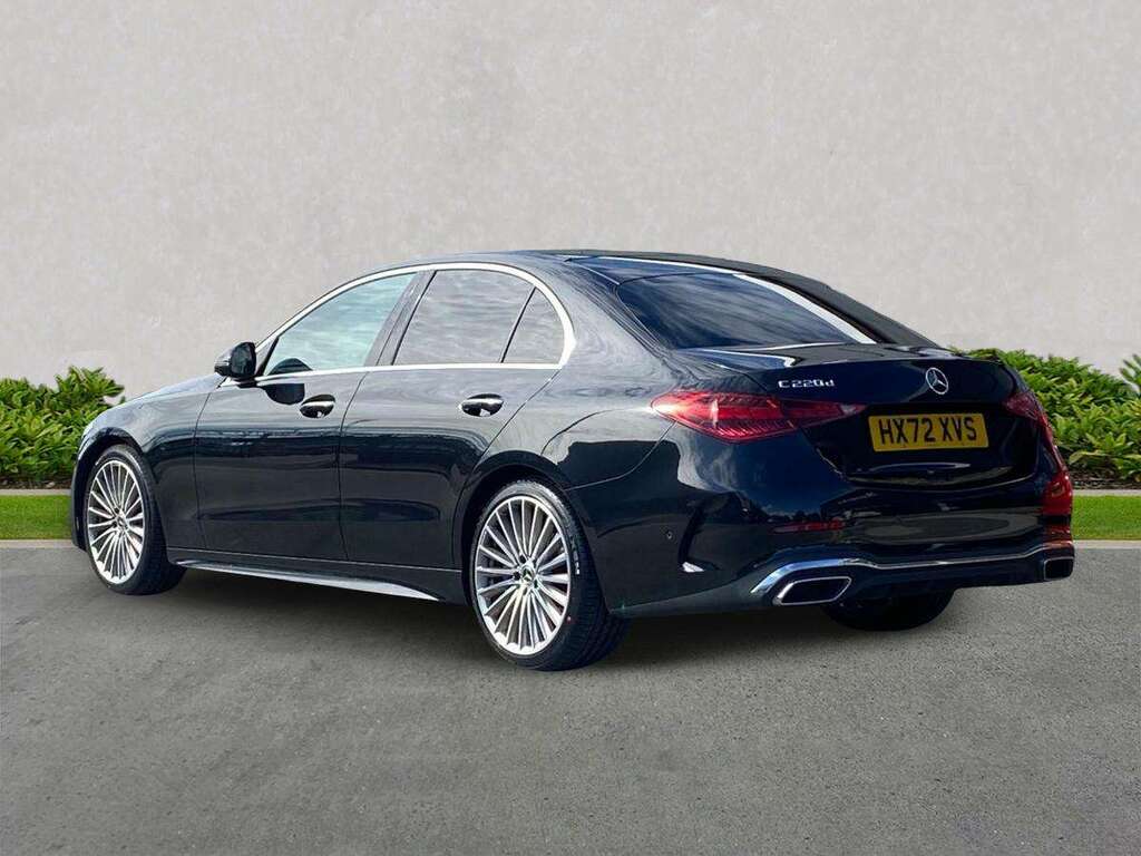 Mercedes-Benz C Class C220d Amg Line Premium 9G-tronic HX72XVS Black #2