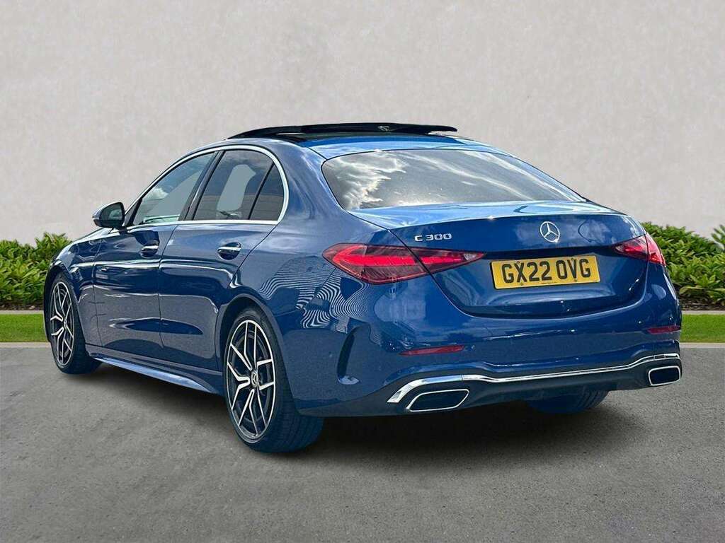 Mercedes-Benz C Class C300 Amg Line Premium Plus 9G-tronic Blue #3