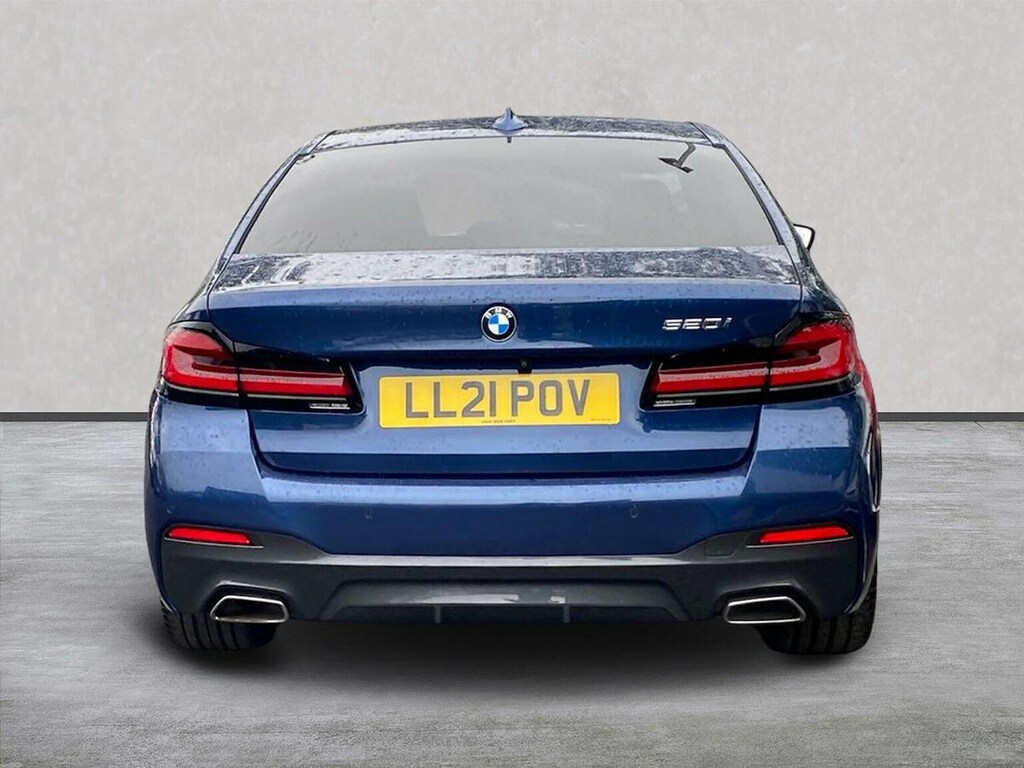 BMW 5 Series 2.0 520I Mht M Sport Saloon Hybrid Step Blue #4