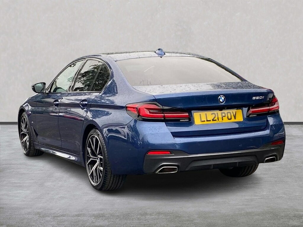 BMW 5 Series 2.0 520I Mht M Sport Saloon Hybrid Step Blue #2