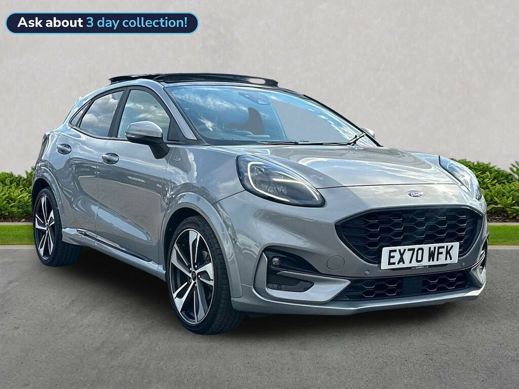 Ford Puma 1.0T Ecoboost Mhev St-line X First Edition Plus Su EX70WFK Silver