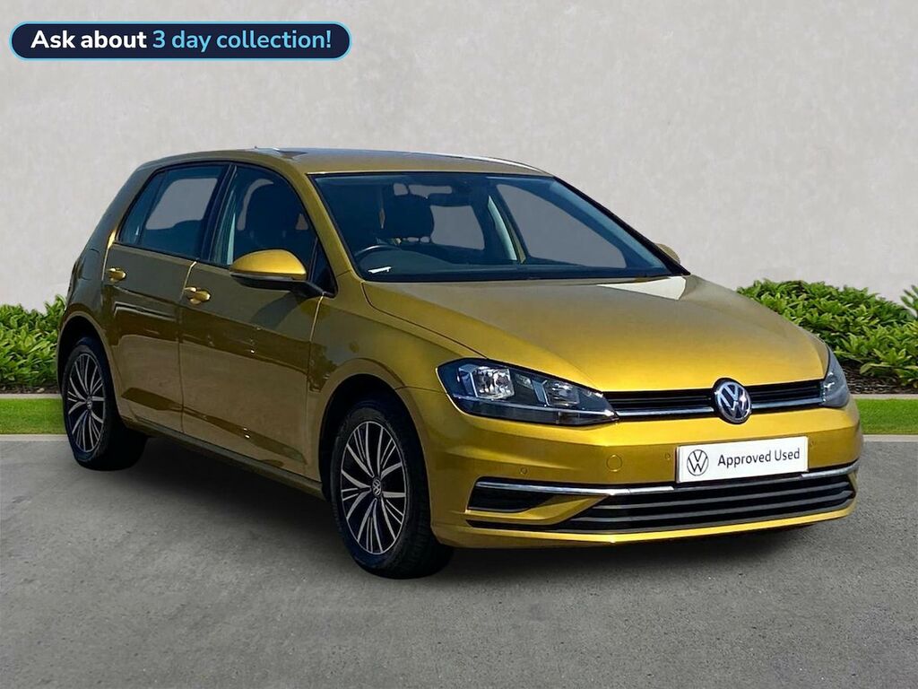 Volkswagen Golf 1.6 Tdi Se Nav Hatchback Euro 6 Yellow