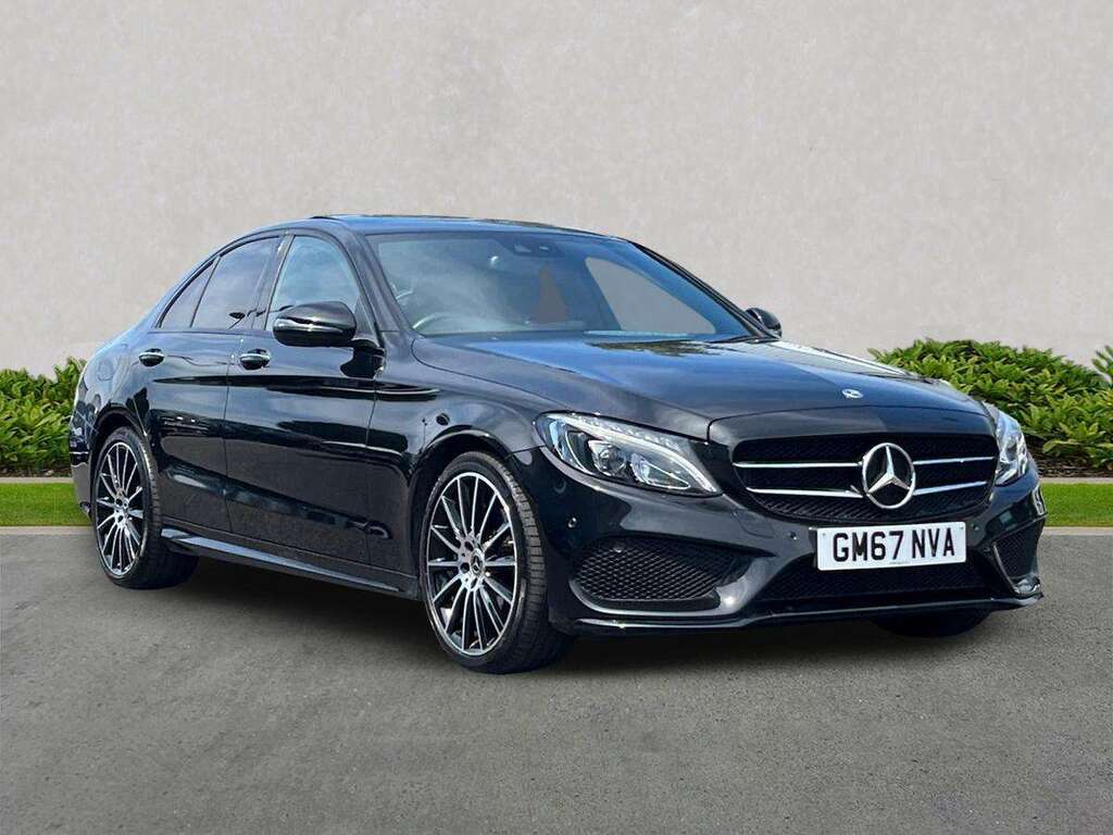 Mercedes-Benz C Class C200 Amg Line Premium Plus 9G-tronic Black