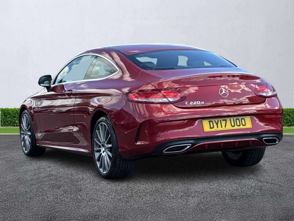 Mercedes-Benz C Class C220d Amg Line DY17UOO Red #2