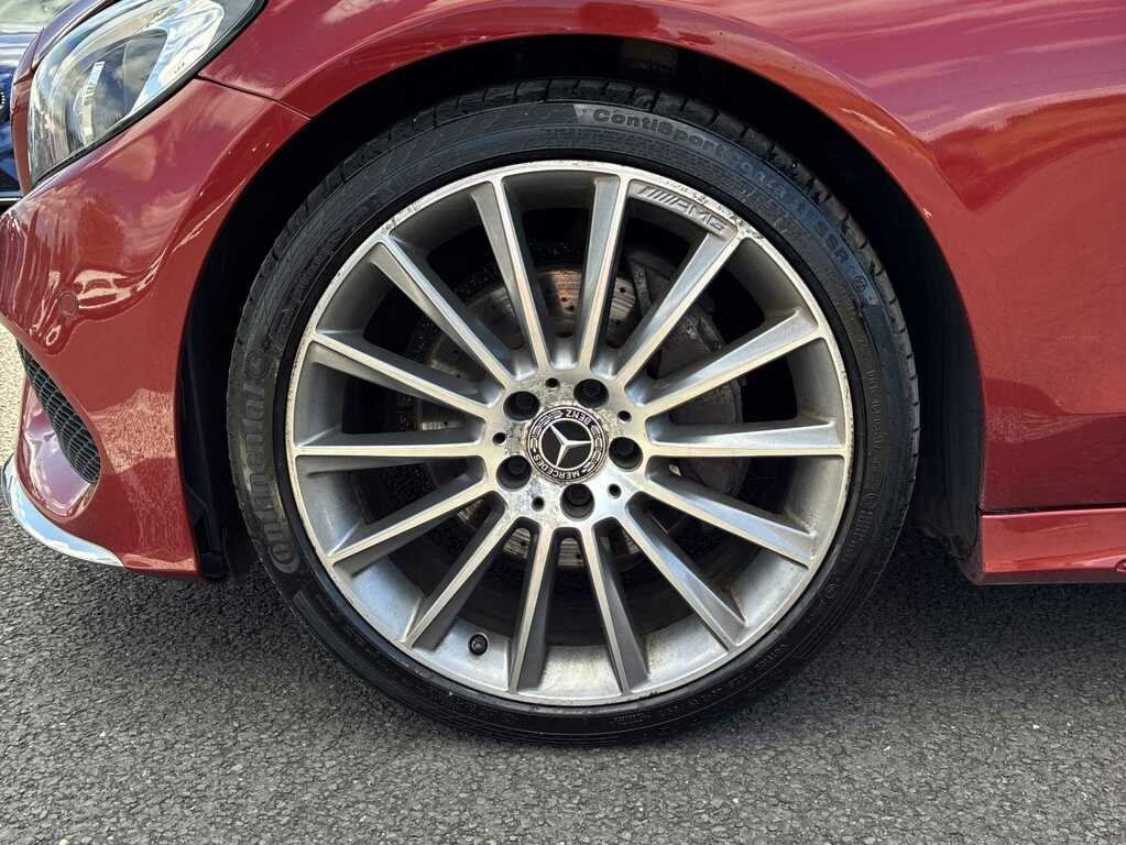 Mercedes-Benz C Class C220d Amg Line DY17UOO Red #6