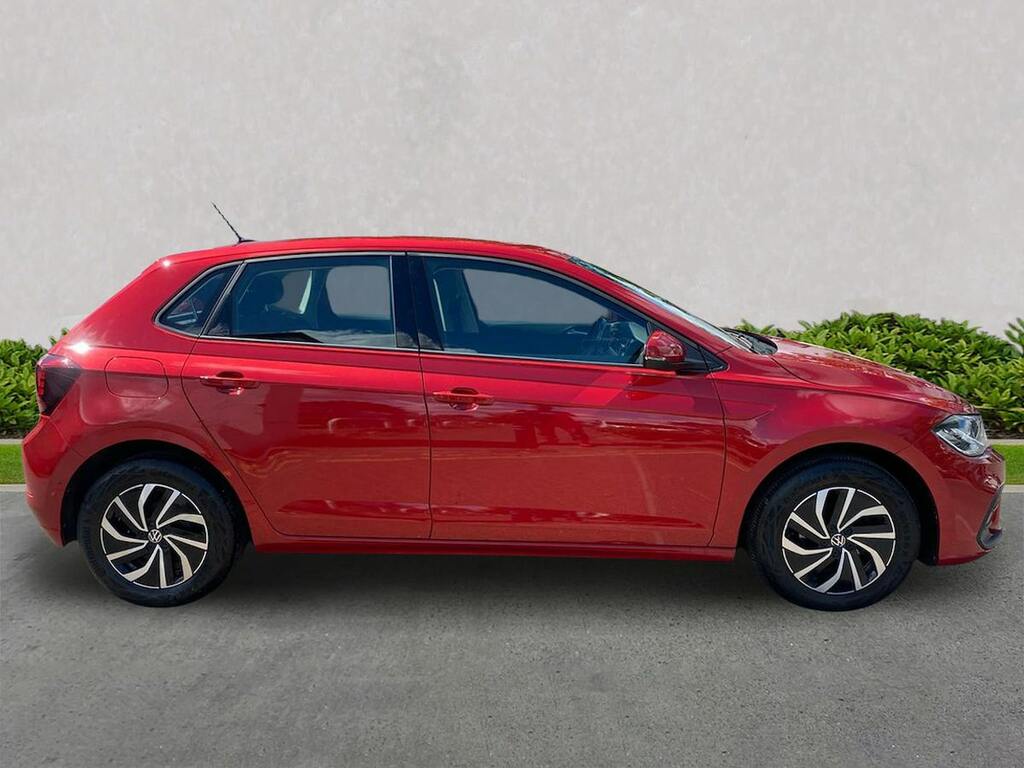 Volkswagen Polo 1.0 Tsi Life Hatchback Dsg Euro 6 Ss LA22UYK Red #2