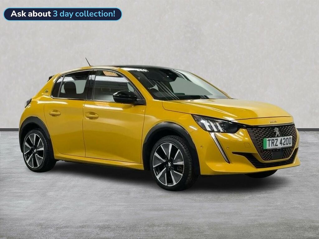 Peugeot e-208 50Kwh Gt Premium Hatchback 136 Yellow