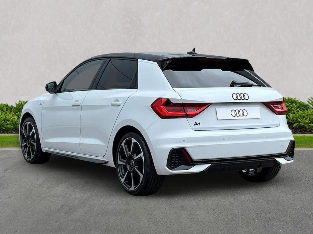 Audi A1 1.0 Tfsi 25 Black Edition Sportback S T SD26KXZ White #2