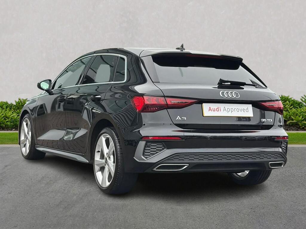 Audi A3 35 Tdi S Line S Tronic SD73AUW Black #2