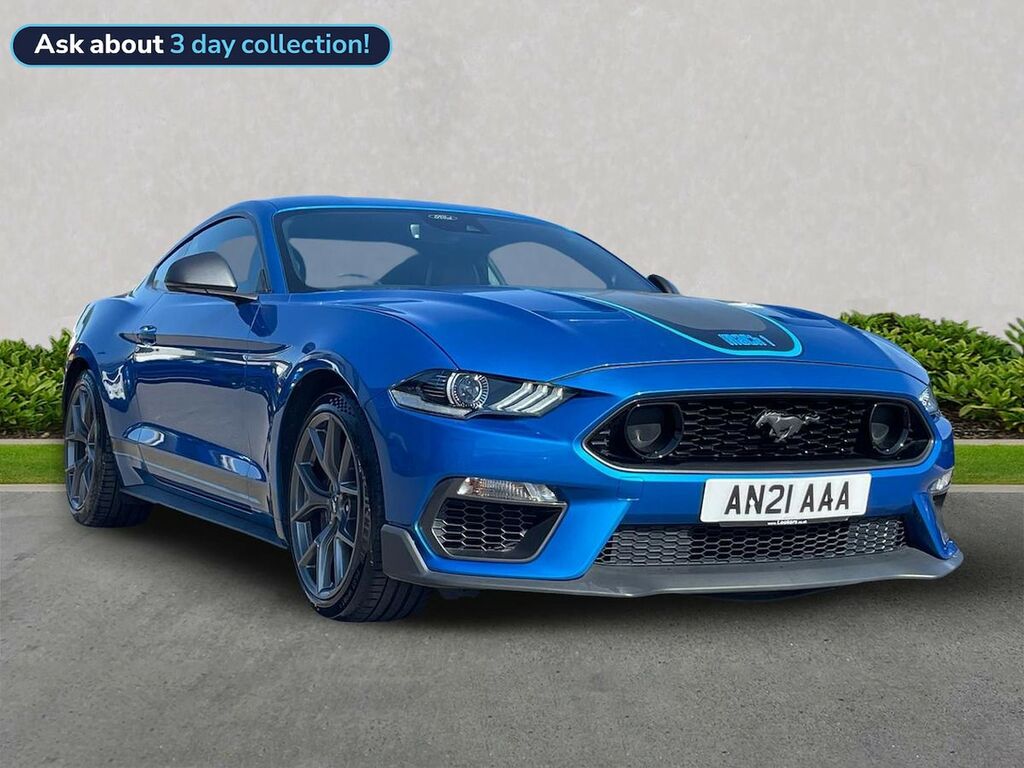 Ford Mustang 5.0 V8 Mach 1 Fastback Tremec Euro 6 4 Blue