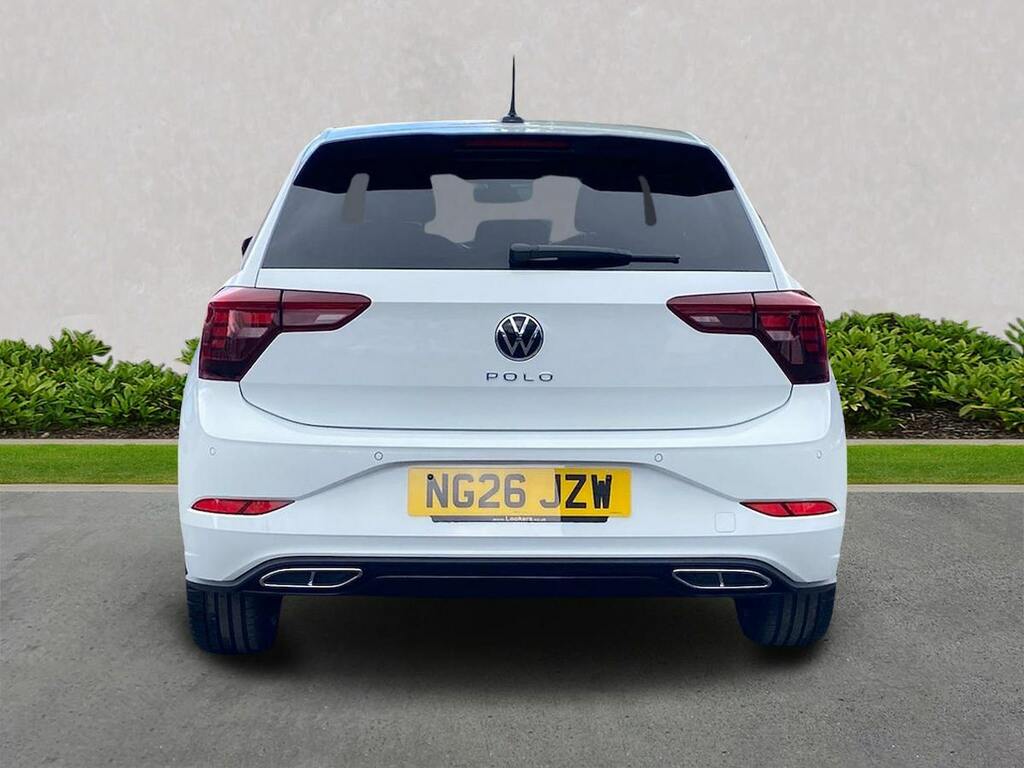 Volkswagen Polo 1.0 Tsi R-line Hatchback Euro 6 White #4