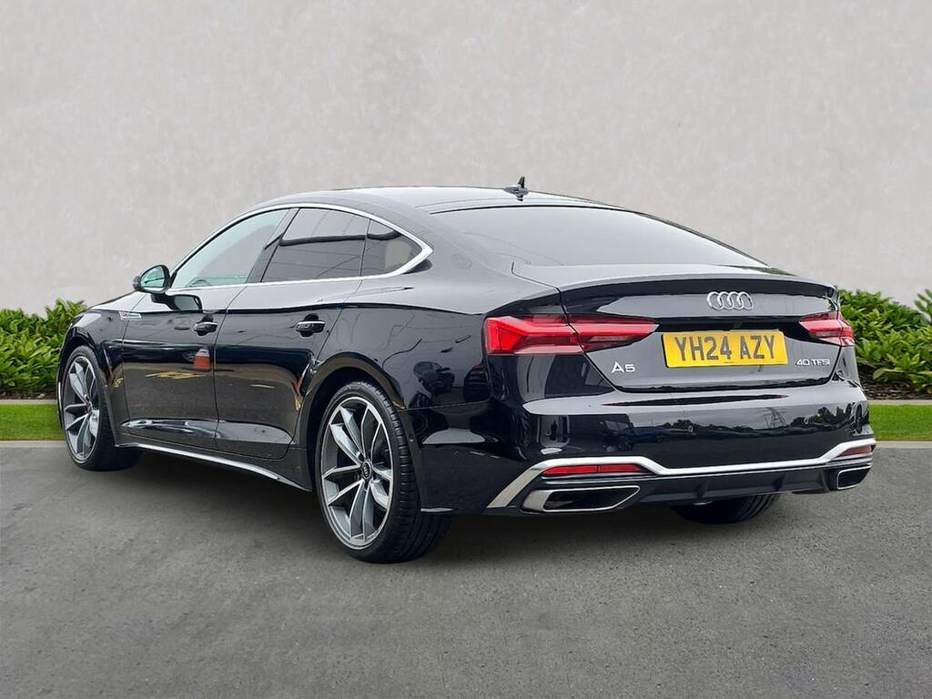 Audi A5 40 Tfsi 204 S Line S Tronic Tech Pack YH24AZY Black #2