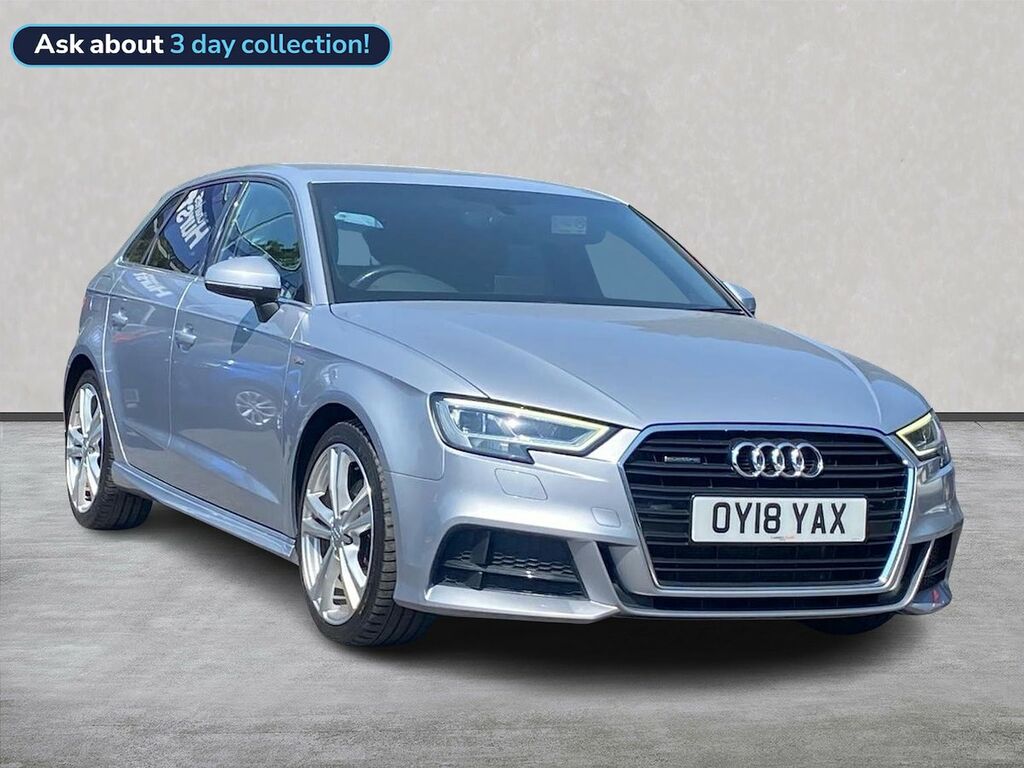 Audi A3 2.0 Tdi S Line Sportback S Tronic Quatt Silver