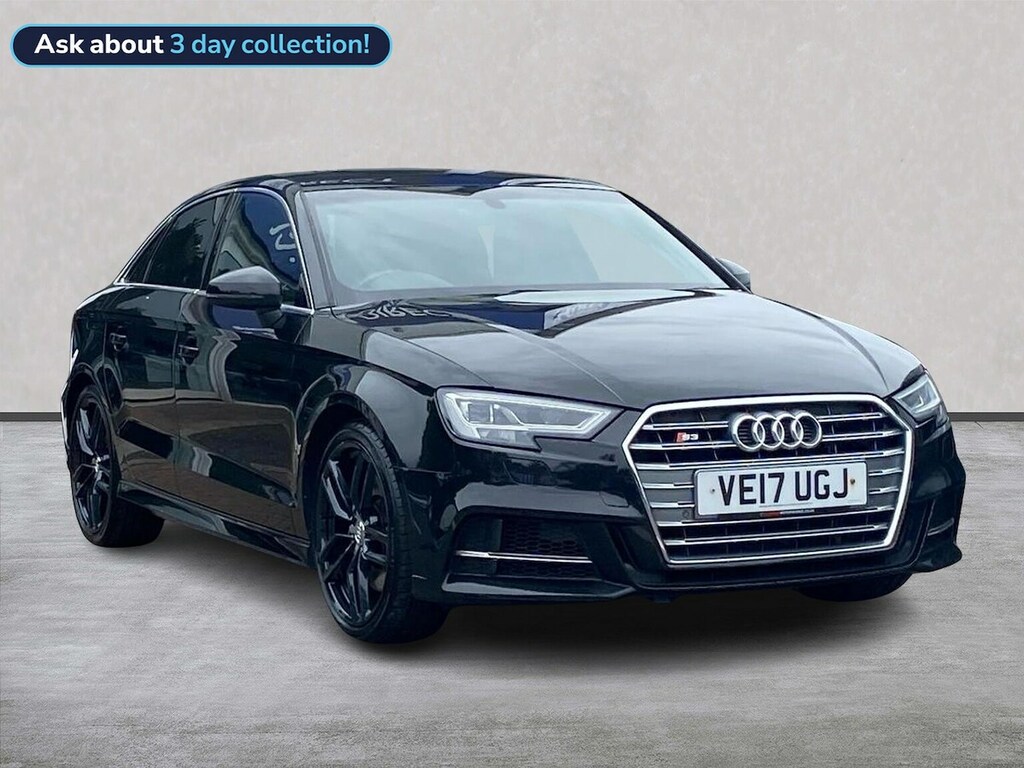 Audi A3 2.0 Tfsi Saloon S Tronic Quattro Euro 6 Black
