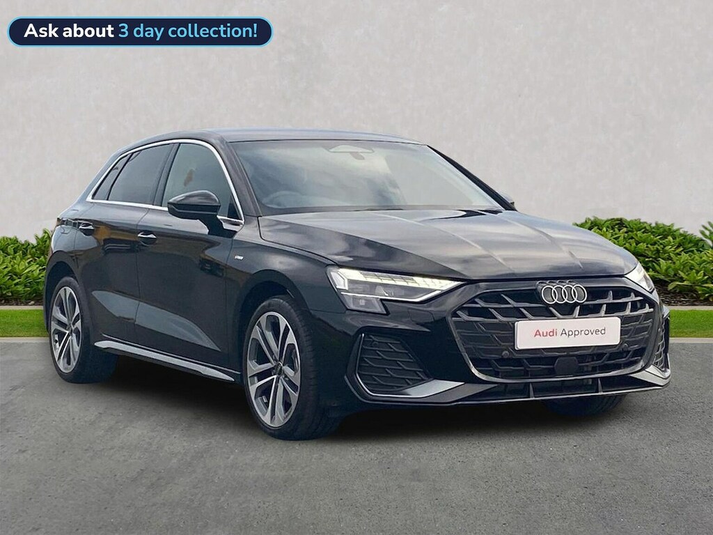 Audi A3 1.5 Tfsie S Line Sportback Plug-in Hybr Black