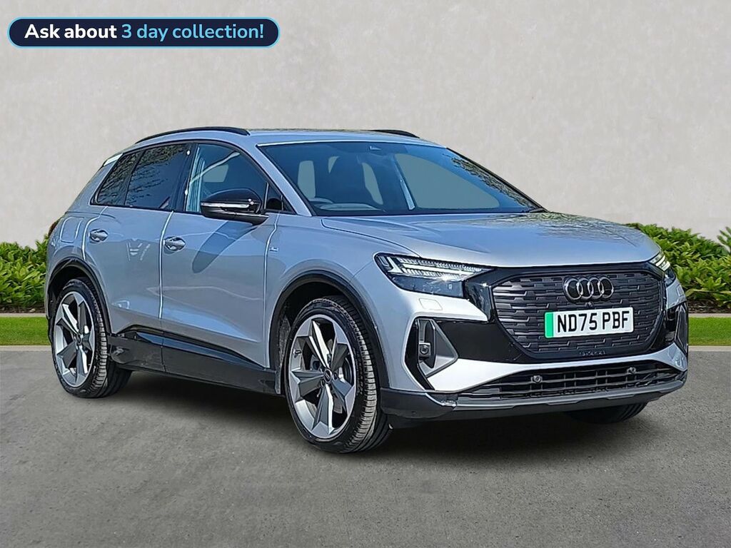Audi Q4 E Tron 125Kw 35 55Kwh Black Ed Tech Pack Silver